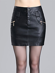 Faux Leather Skirts