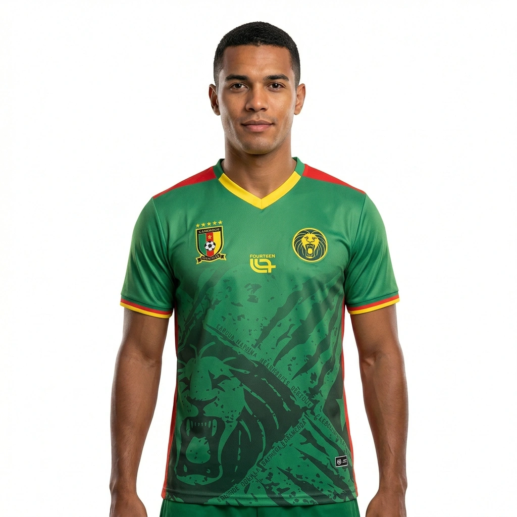 2025/26 Cameroon Home Jersey Green S-2XL