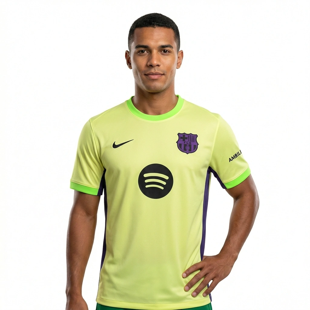 2025/26 Barcelona Goalkeeper Training Jersey Fluorescent Green