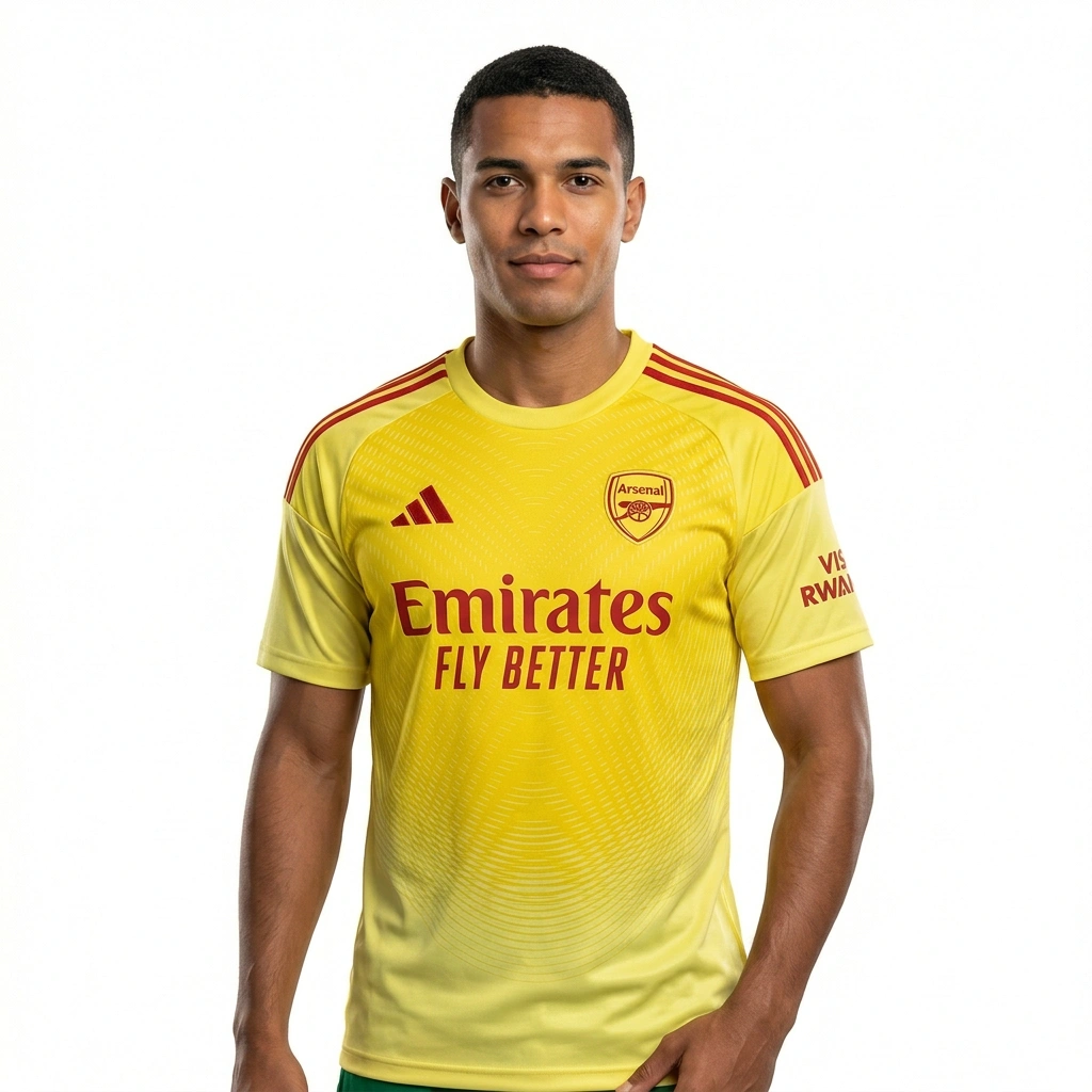 2025/26 Arsenal Goalkeeper Jersey Light Yellow S-4XL