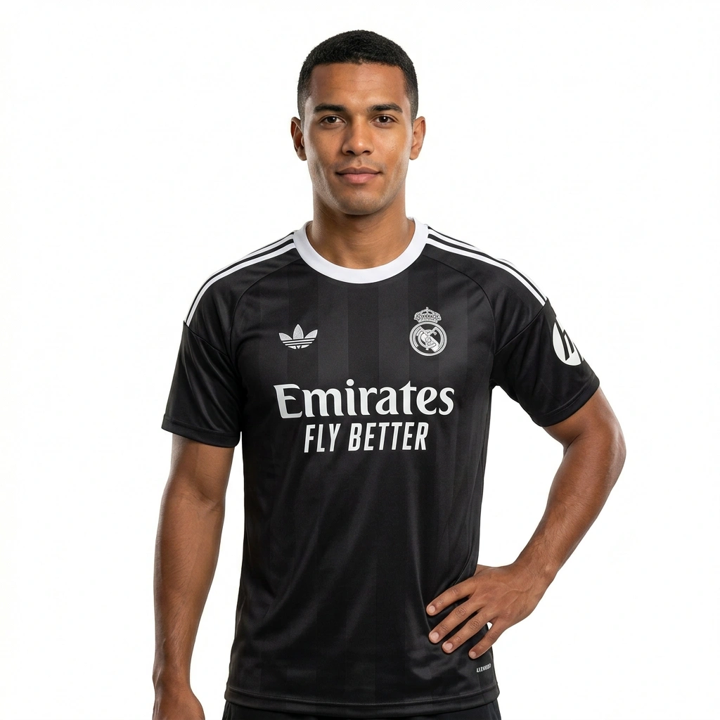 2025/26 Real Madrid Goalkeeper Black Jersey S-4XL