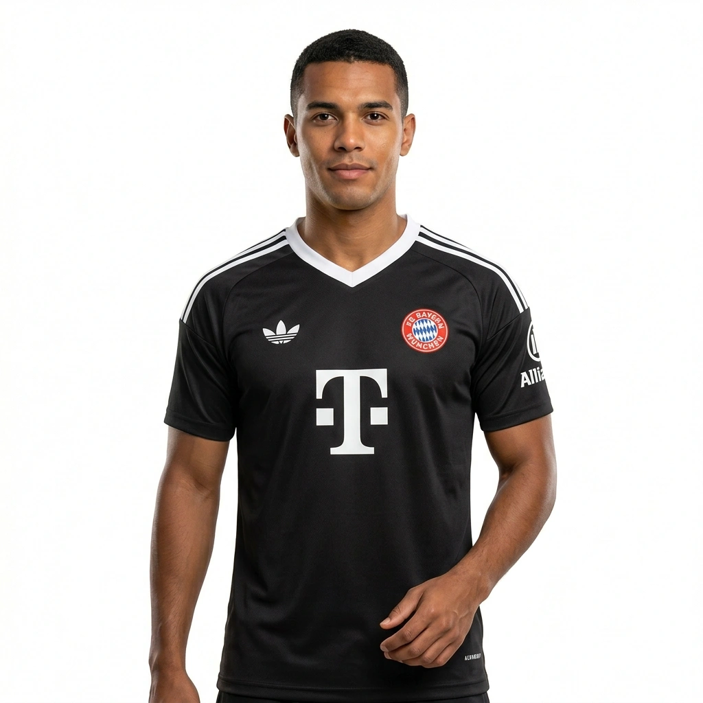 2024/25 Bayern Munich Goalkeeper Training Kit Black S-2XL