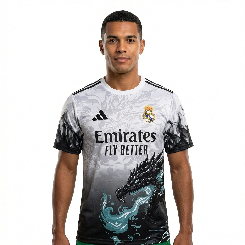 2025/26 Real Madrid Goalkeeper Training Kit White S-2XL