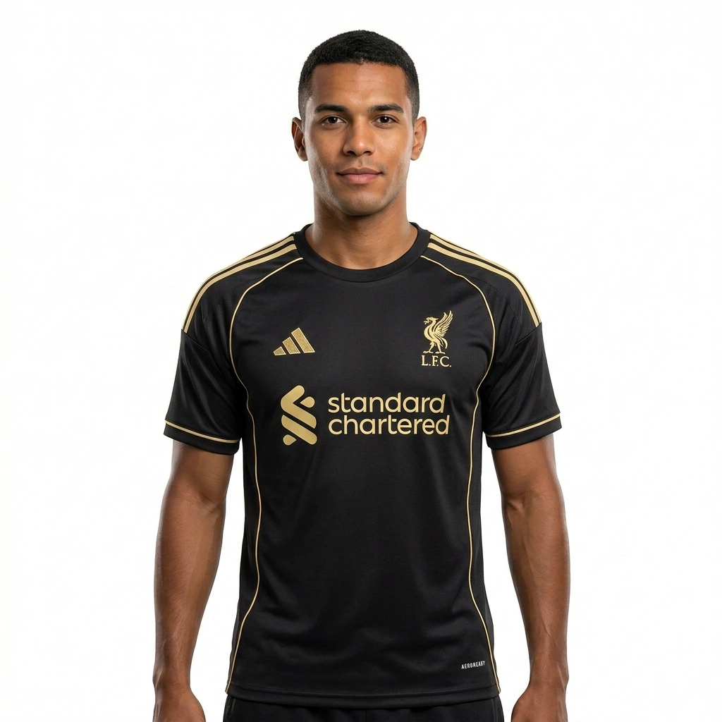 2025/26 Liverpool Goalkeeper Training Kit Black Gold