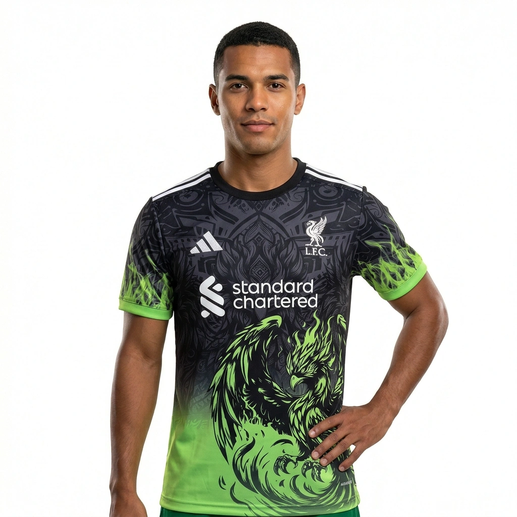 2025/26 Liverpool Goalkeeper Training Kit Black Green S-2XL
