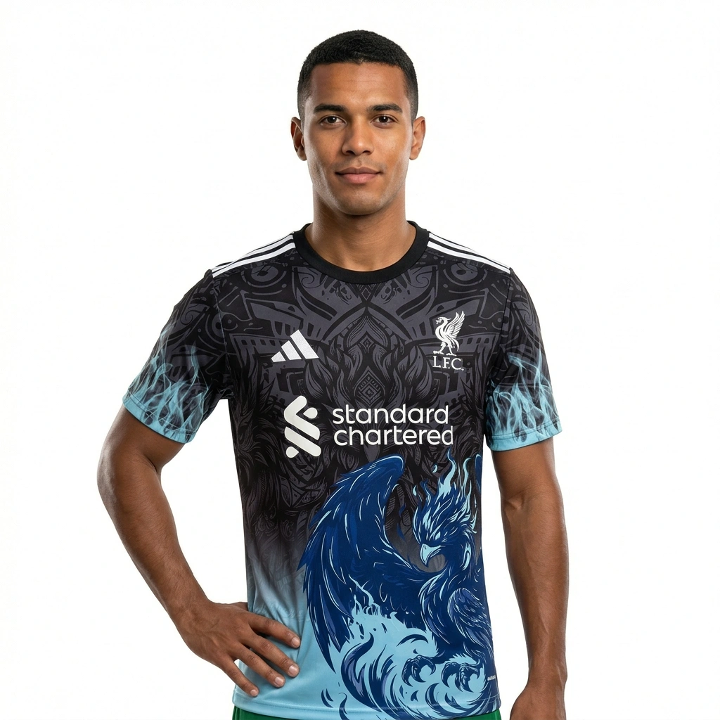 2025/26 Liverpool Goalkeeper Training Jersey Phoenix Black Blue S-2XL
