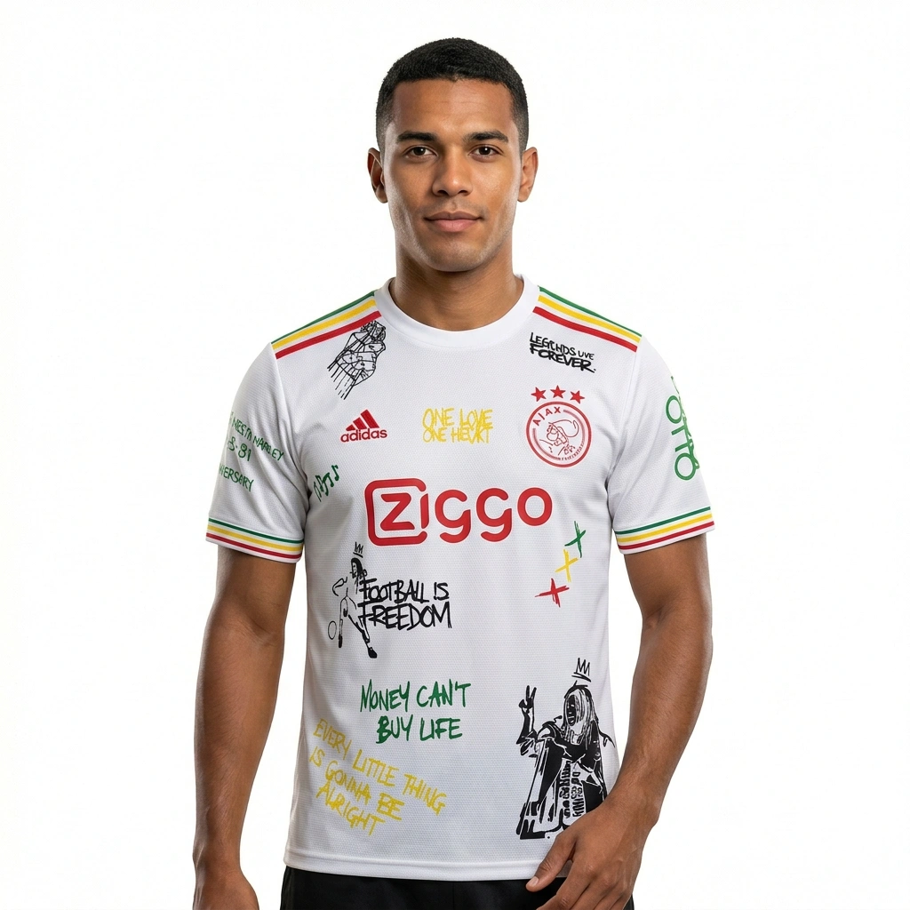 2025/26 Ajax Home Jersey White S-2XL