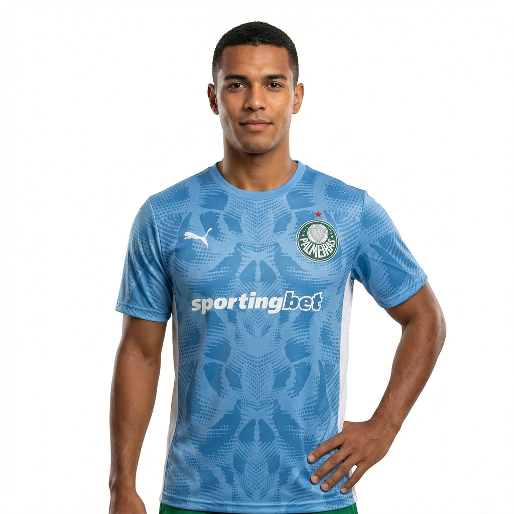 2025/26 Palmeiras Goalkeeper Jersey Blue S-4XL